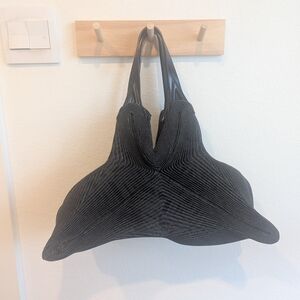 Dark Grey Issey Miyake Tote Bag Handbag "Meteorite" Bag